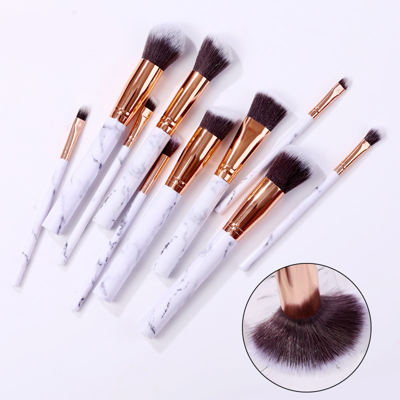 Bộ Cọ Trang Điểm 10 Cây vân đá cao cấp ronshadow