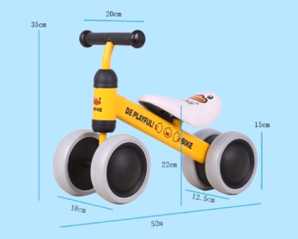 XE CHÒI CHÂN 4 BÁNH TỰ CÂN BẰNG CHO BÉ