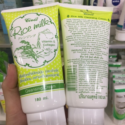 Sữa Rửa Mặt Gạo CIVIC Rice Milk 180ml THÁI LAN
