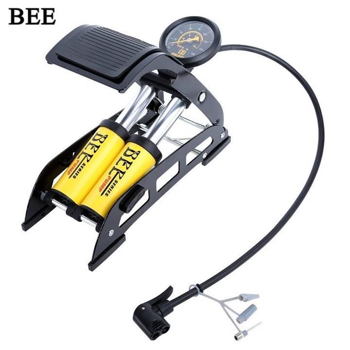 Bơm Xe Ô Tô Xe Máy 2 Ống J44b-01 Bee