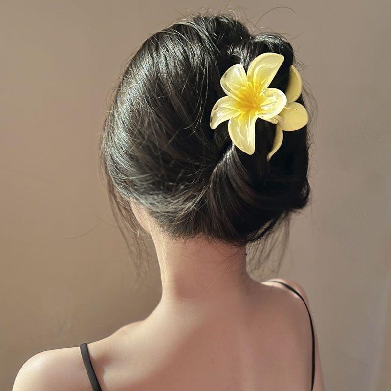 [GIFT - MÀU NGẪU NHIÊN] Kẹp tóc hoa sứ nhiều màu sắc loại lớn 8cm