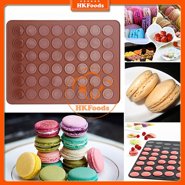 THẢM SILICON NƯỚNG BÁNH MACARON 48 Ô