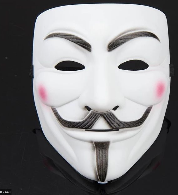 Mặt Nạ Hacker Chất Liệu An Toàn (màu trắng)
