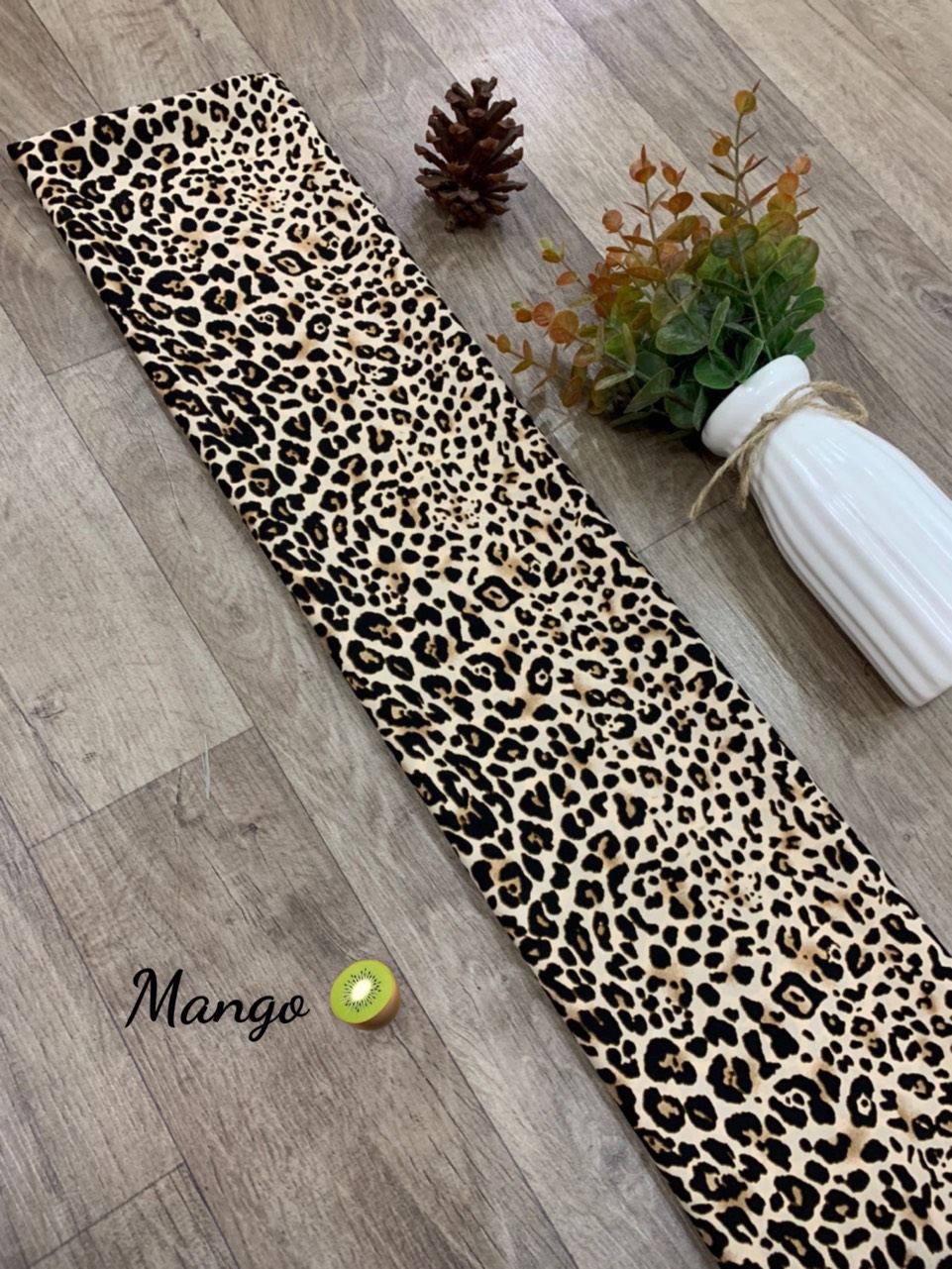 Vải Lụa Mango Họa Tiết Cheetah & Hoa Văn 1m55 - Xuất Xứ Việt Nam
