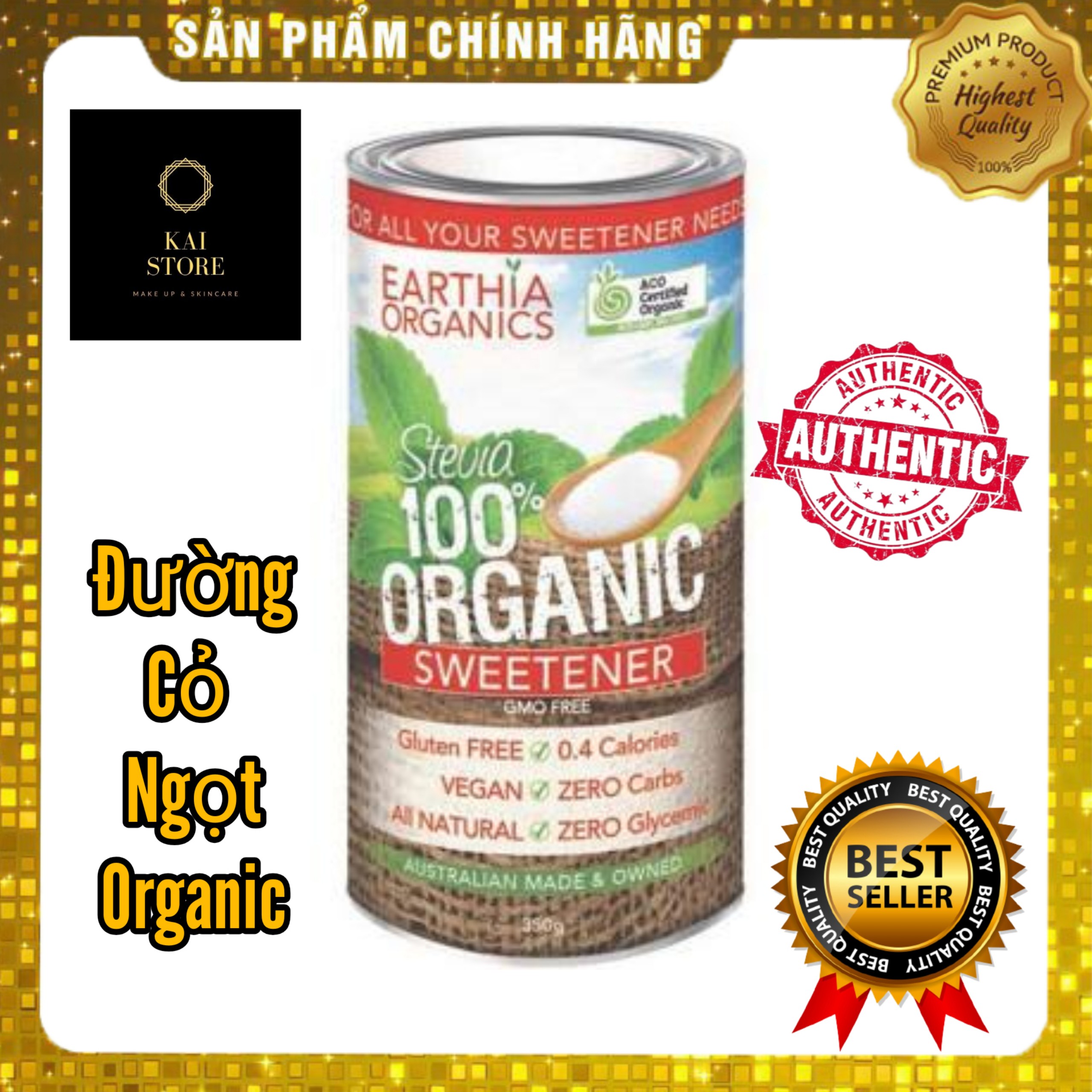 ĐƯỜNG CỎ NGỌT HỮU CƠ STEVIA ORGANIC 100%
