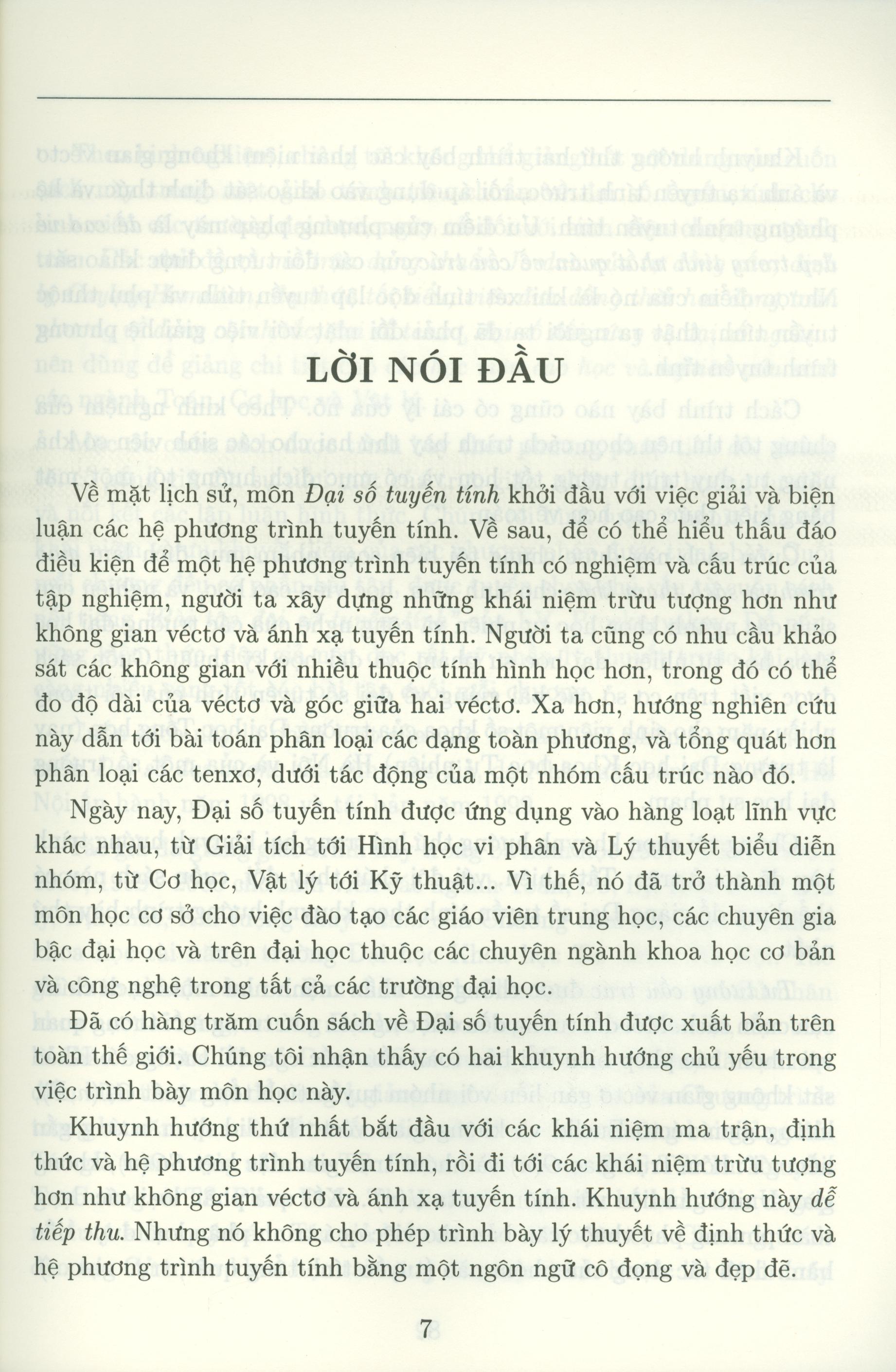 Đại Số Tuyến Tính