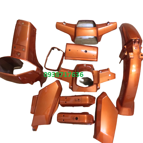 Dàn áo xe Dream 2 - Việt -  dream Thái  màu CAM - nhựa ABS nguyên sinh - TẶNG KÈM TEM