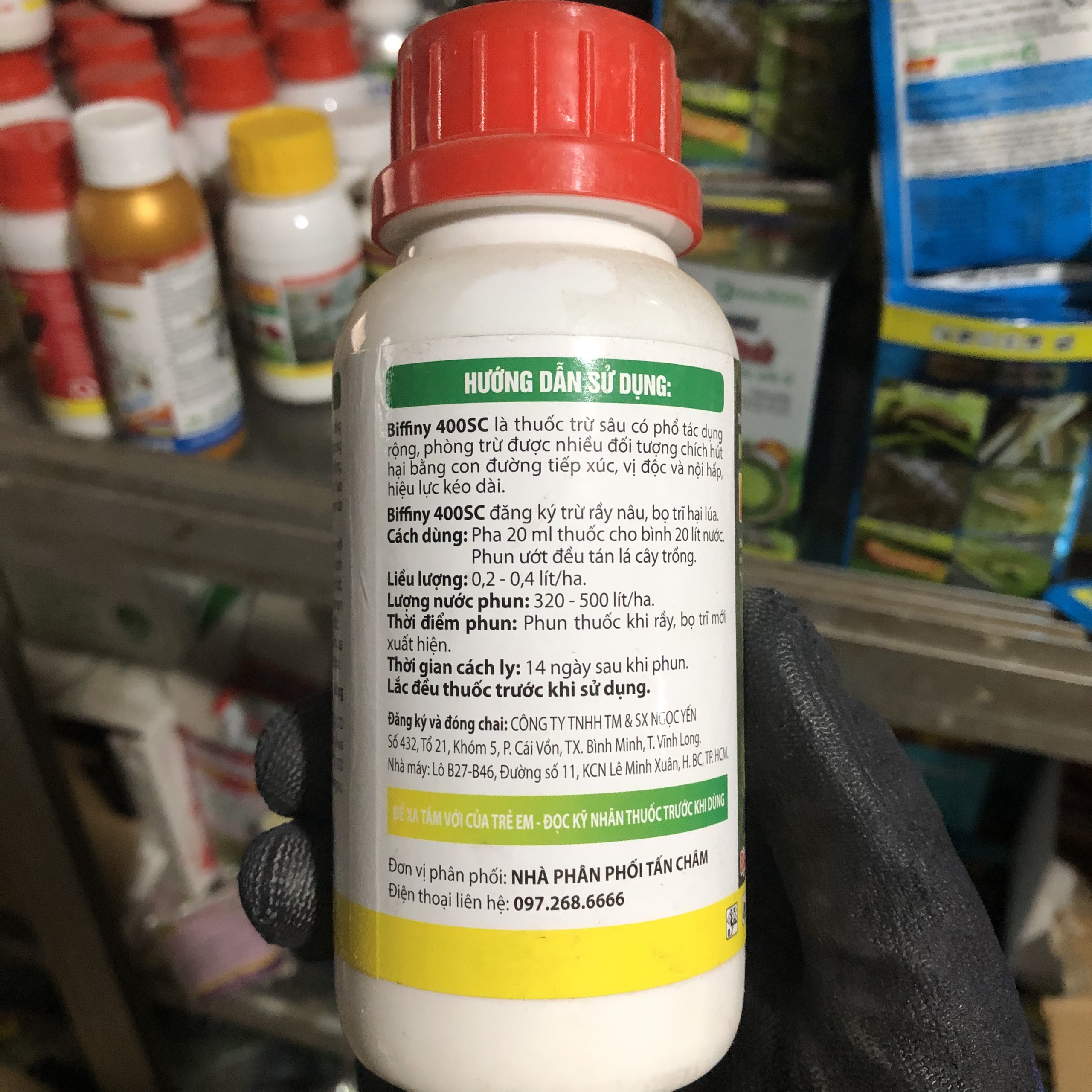 Thuốc diệt bọ trĩ, rầy, bọ phấn, rệp kim Biffiny 400sc 240ml