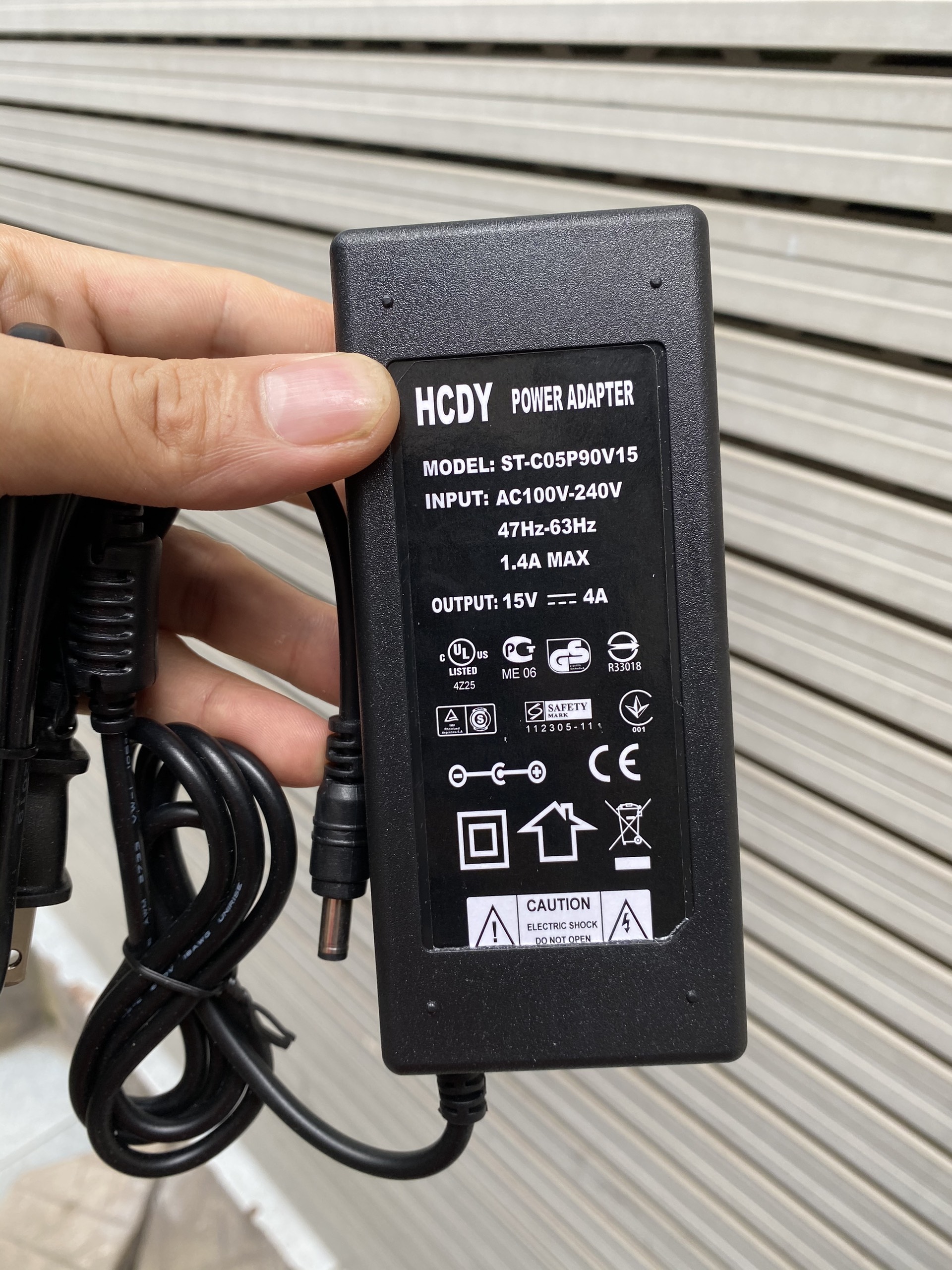 Dây sạc Loa Kéo Di Động ACNOS BEAT BOX KB-39U DC 15v 4a hàng cao cấp