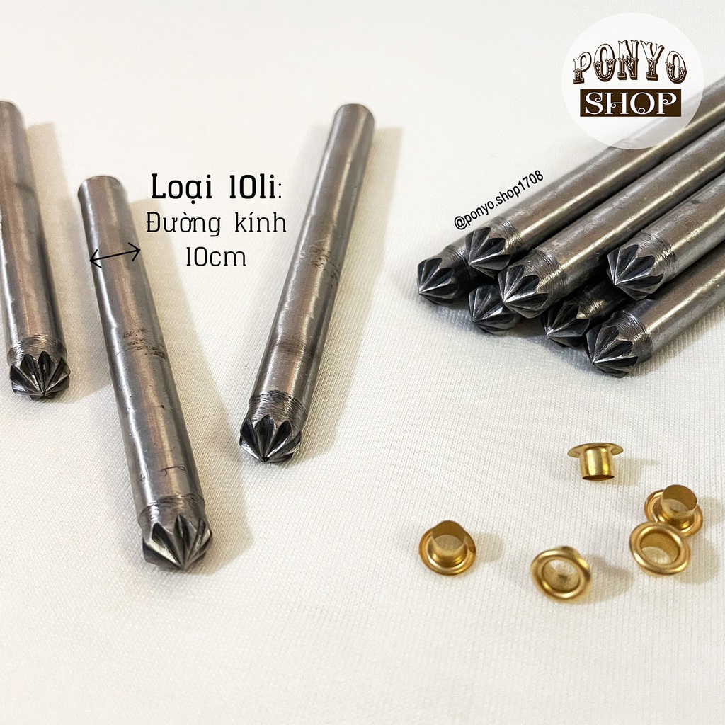 Dụng cụ tán khoen mắt cáo oze (thanh chẻ khoen oze)