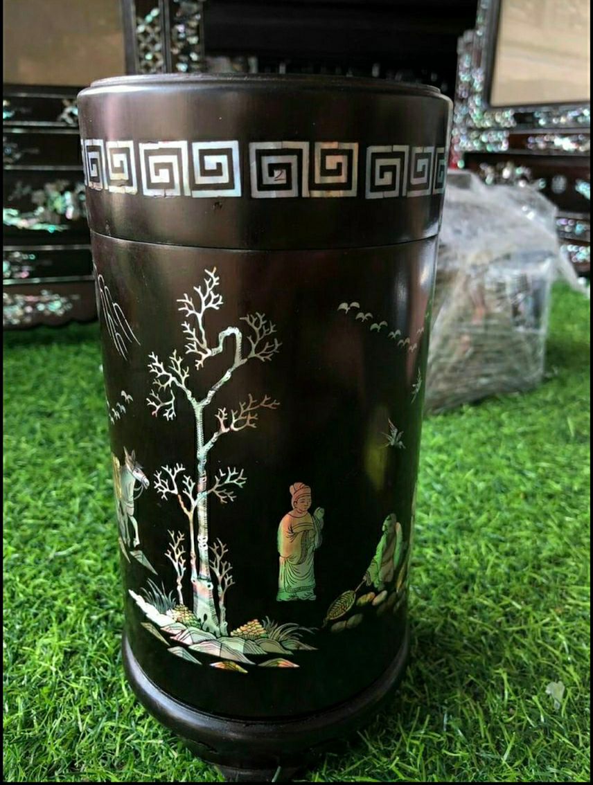 Hộp đựng chè khảm ốc xà cừ siêu đẹp