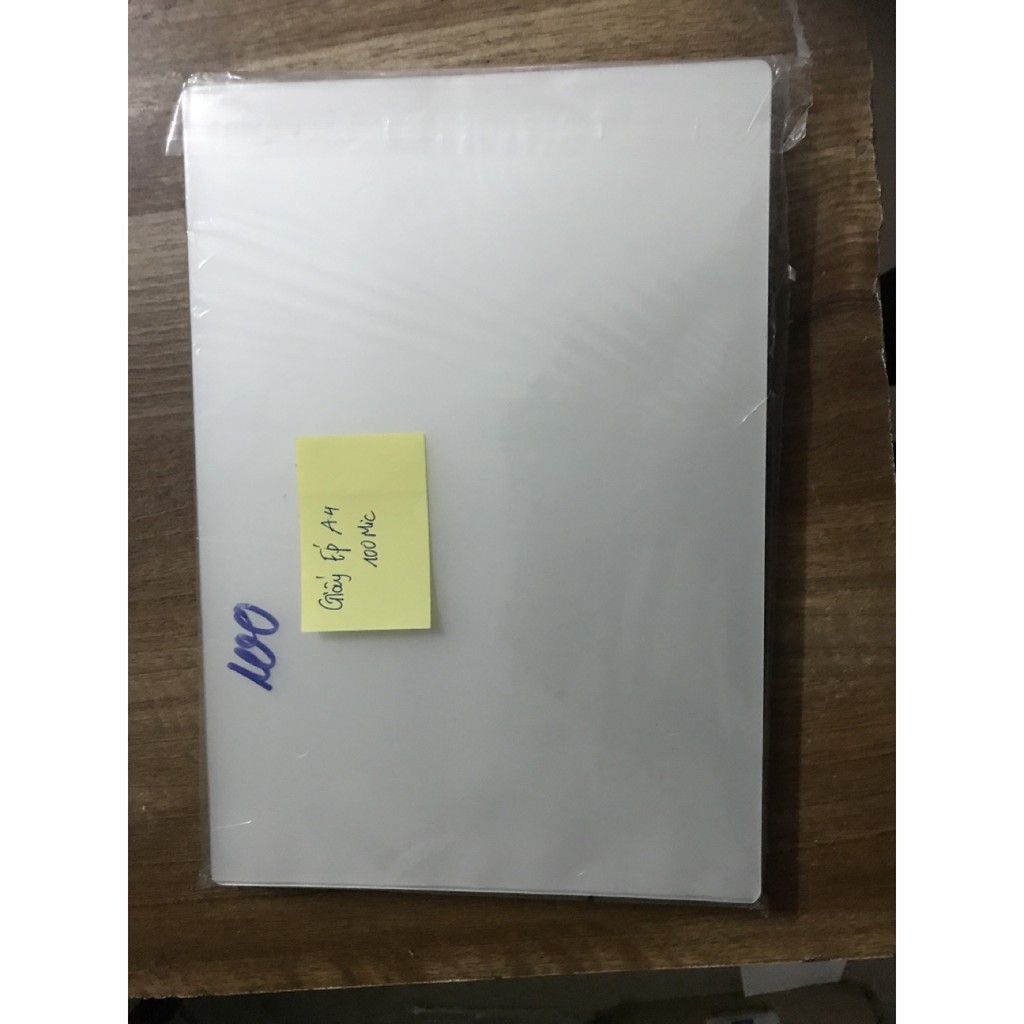 Giấy Ép Plastic Khổ A4 Loại 130Mic Thiếu (1 25Mic)