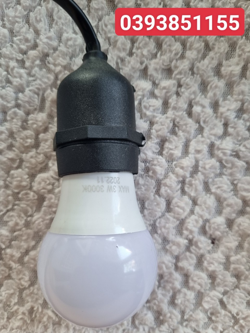Bóng đèn led bulbn kín nước tròn 3w