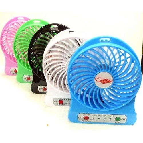 Combo 2 quạt tích điện mini 3 tốc độ