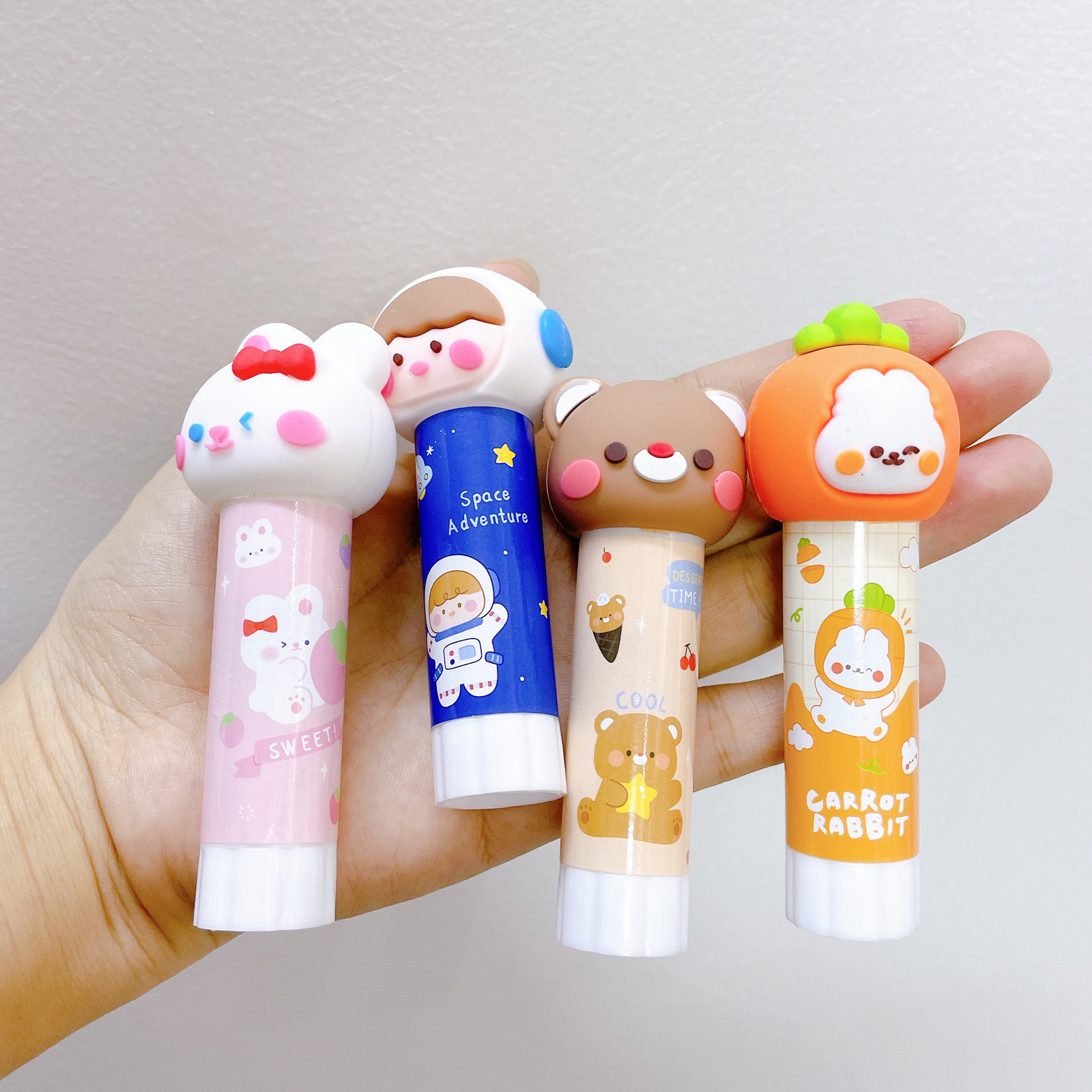 Hồ Khô Dán Giấy Đầu Thú Hoạt Hình Dễ Thương