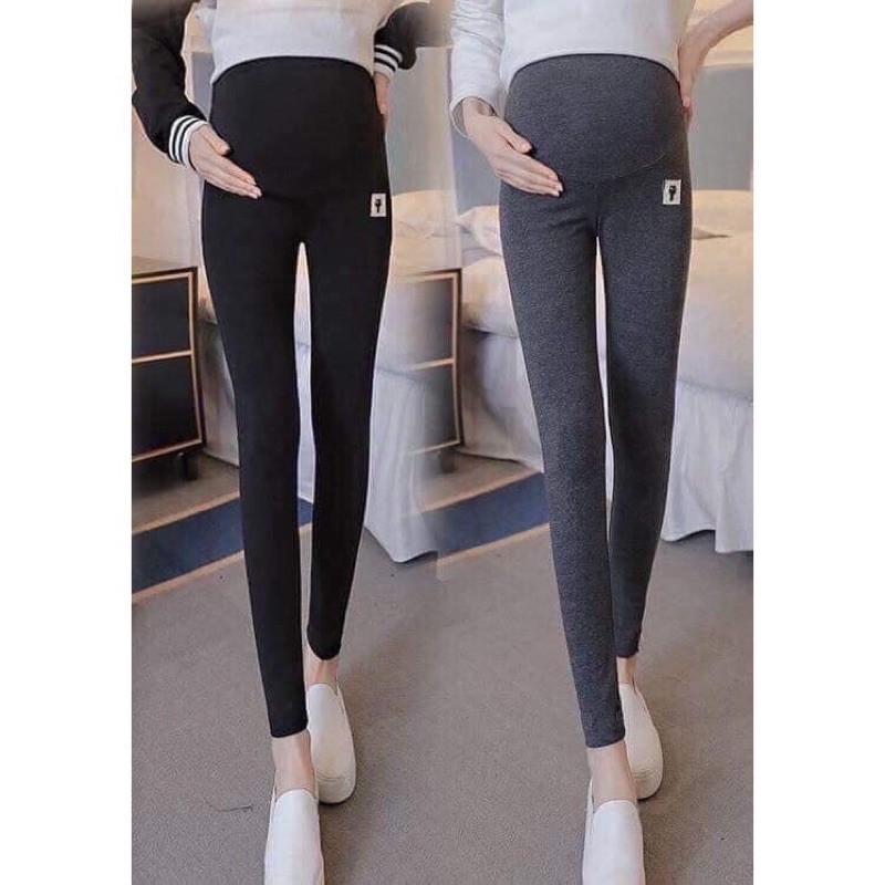 Quần legging bầu thiết kế co giãn 4 chiều chất liệu cotton đẹp
