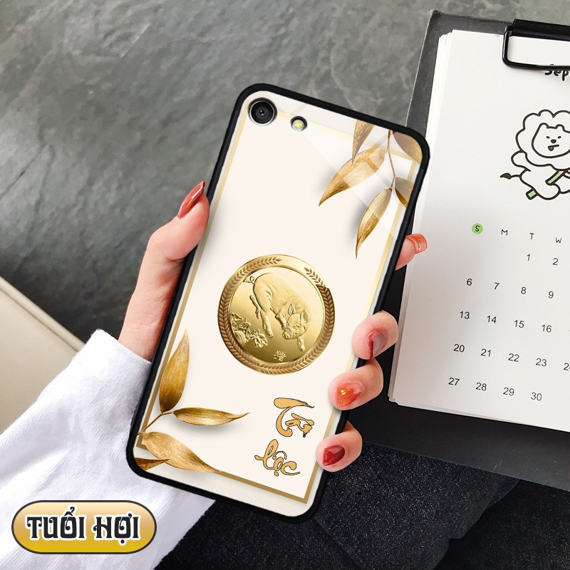 Ốp lưng kính 12 con giáp cho Oppo A59/F1S