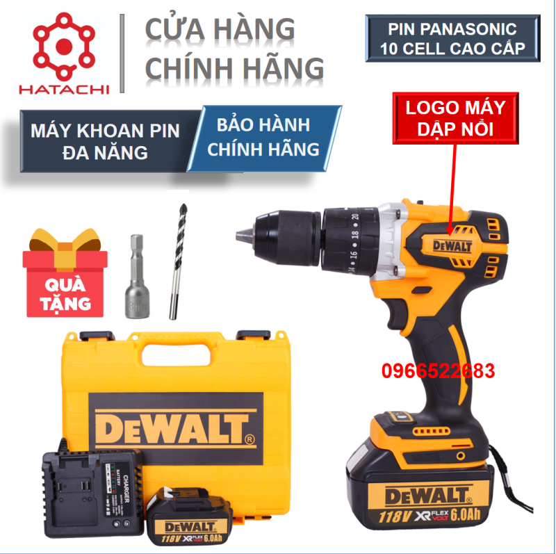 Bảng giá Máy khoan pin - Máy khoan pin Dewalt - Máy khoan pin không chổi than - Pin cao cấp