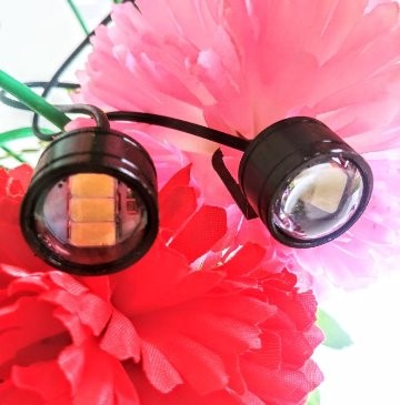 BỘ 2 ĐÈN LED TRỢ SÁNG MINI GẮN CHÂN KÍNH XE MÁY CỰC CHẤT