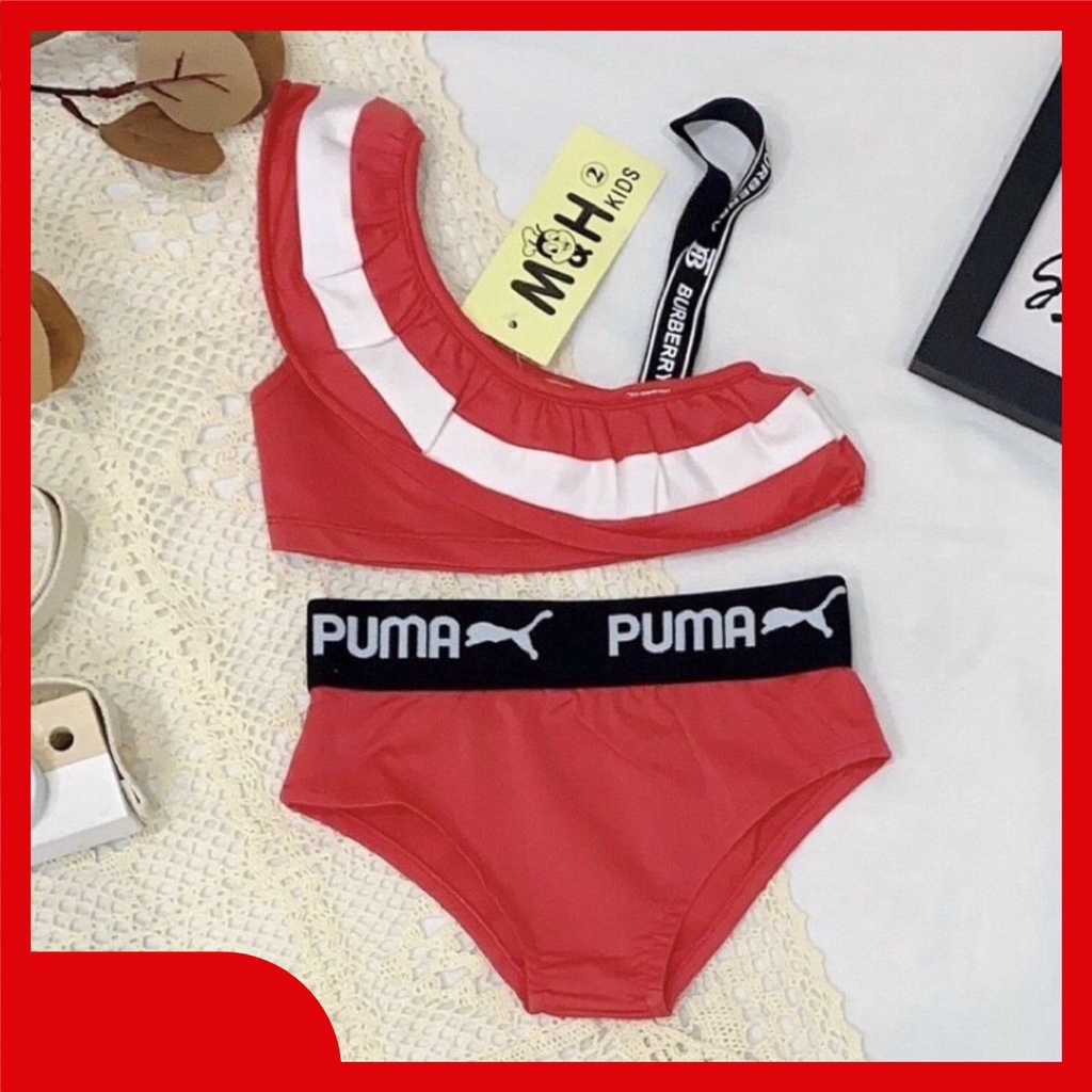QUÀ TẶNG LÀ DÂY BUỘC TÓC KHÁCH NHÉ Đồ bơi bé gái chéo vai puma_Bikini 2