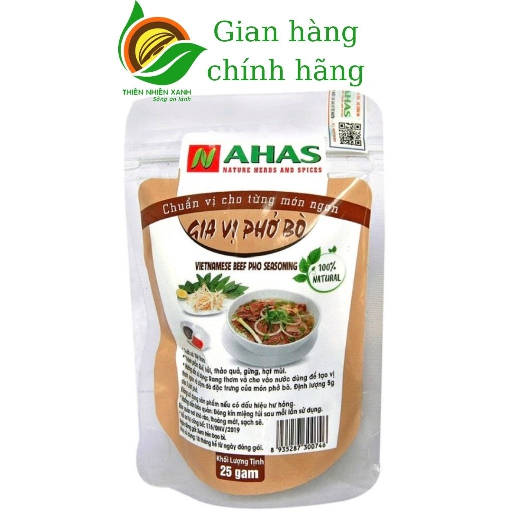 Gia vị phở bò Nahas 25g chuẩn vị