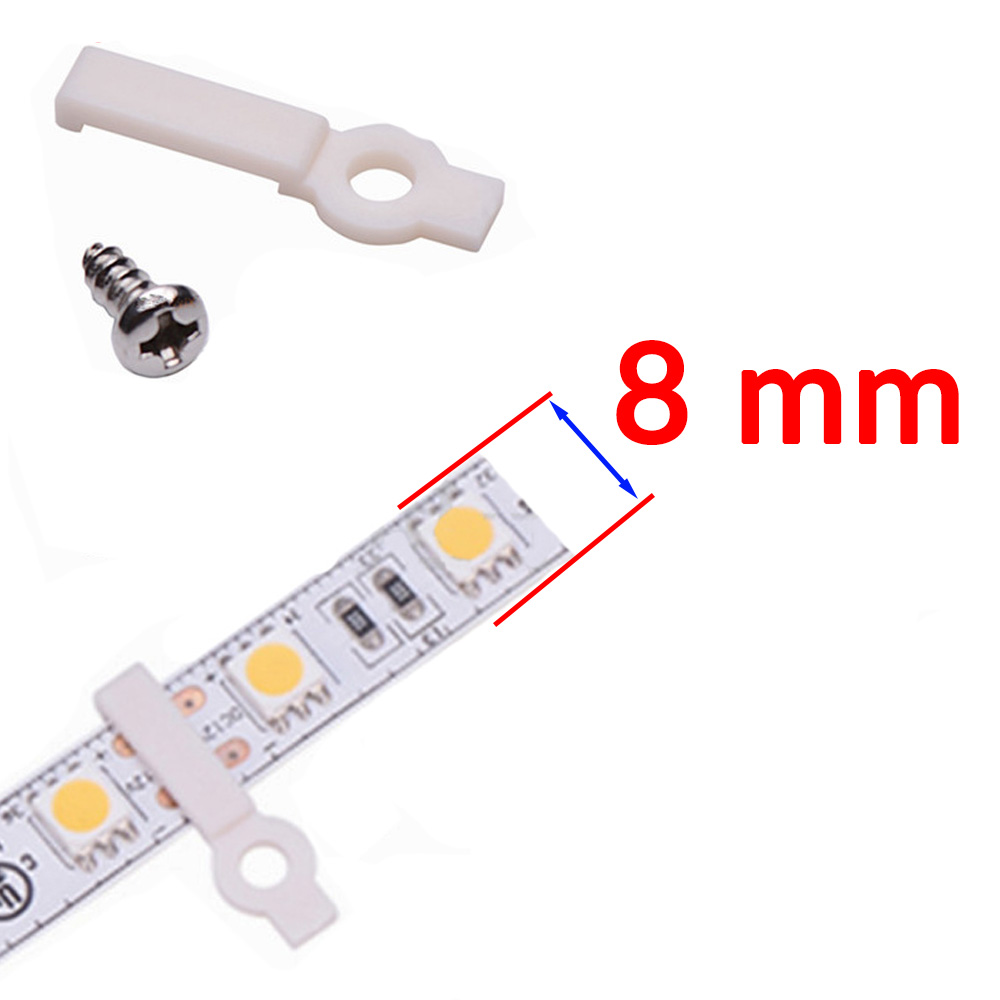 Cố Định Dây LED 8mm/10mm/12mm với đinh ốc [Combo 10]