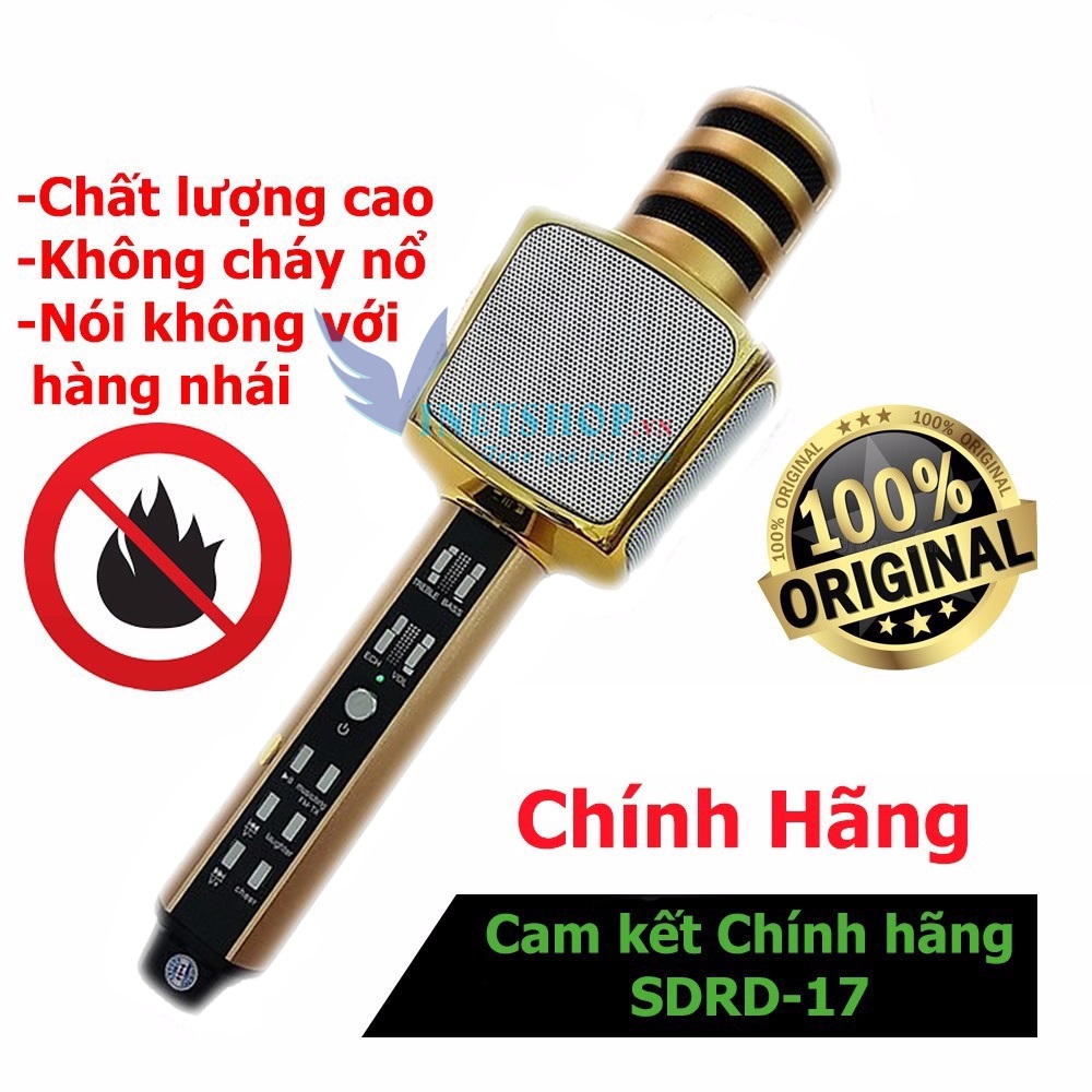 Micro karaoke, micro không dây, micro karaoke bluetooth, micro bluetooth 3 in 1 SD16 phiên bản nâng cấp