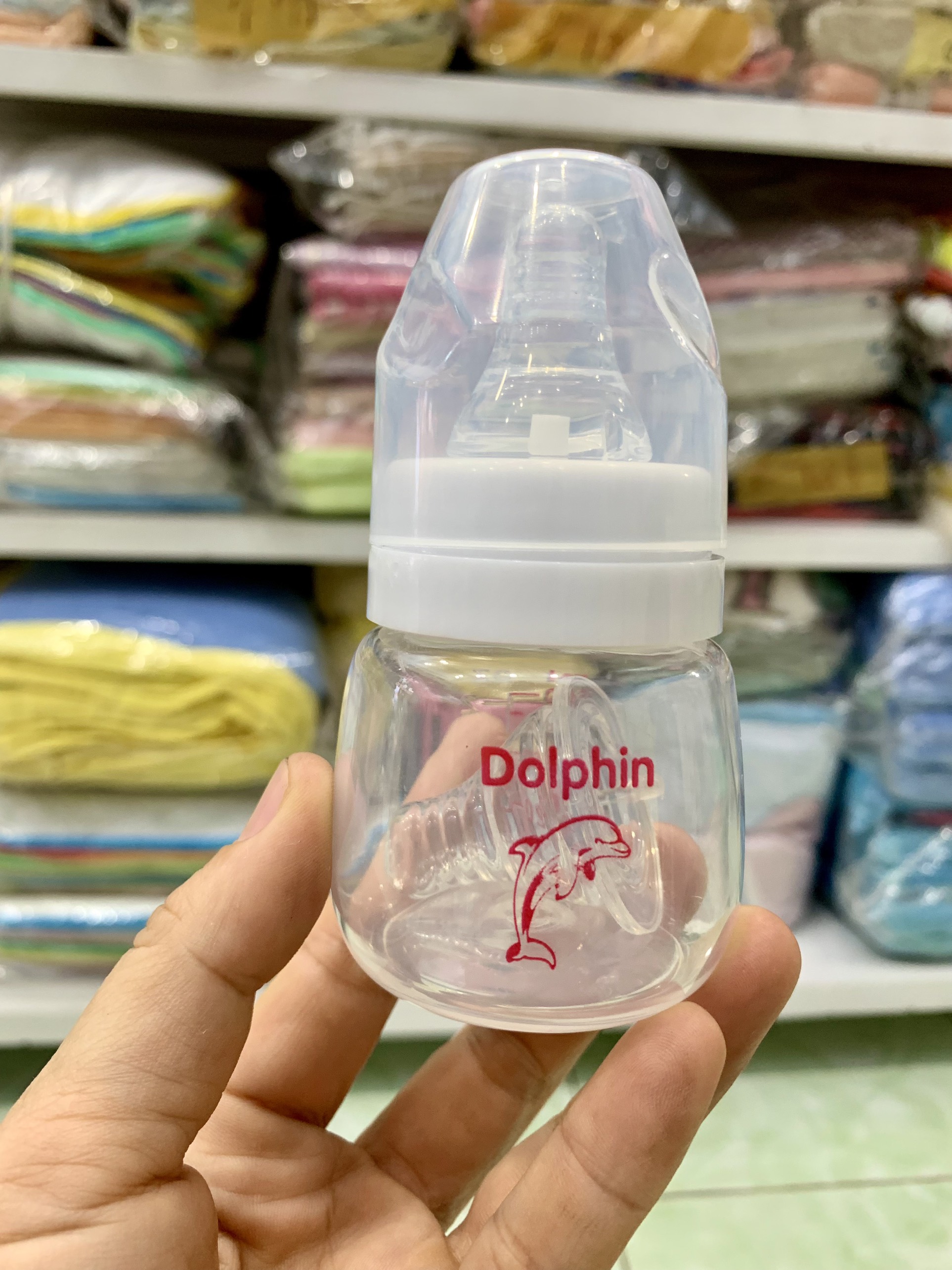 Bình sữa Dolphin 60ml , bình sữa cho bé sơ sinh 60ml nhựa PP an toàn dùng cho trẻ Chính Hãng Dolphin