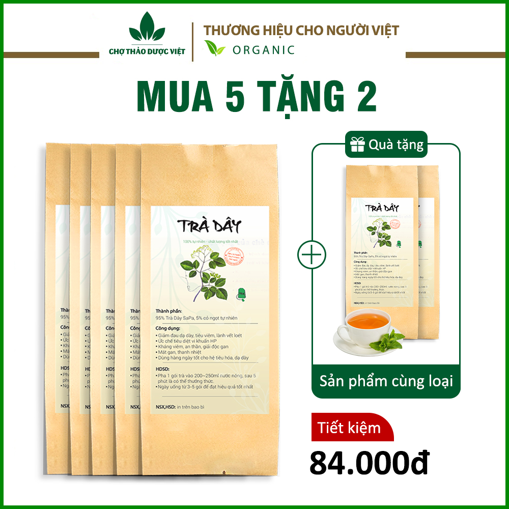 Trà dây túi lọc, bịch 30 túi x 3g, đậm vị trà thơm ngon, dễ uống - Chợ Thảo Dược Việt