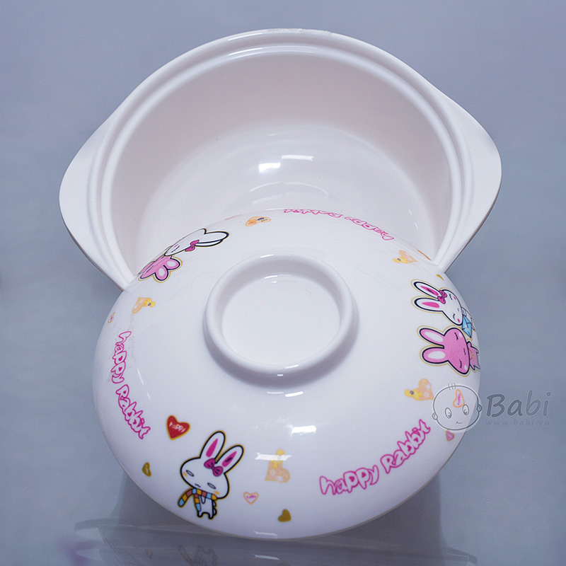 Chén ăn dặm cho bé có nắp đậy xinh xinh
