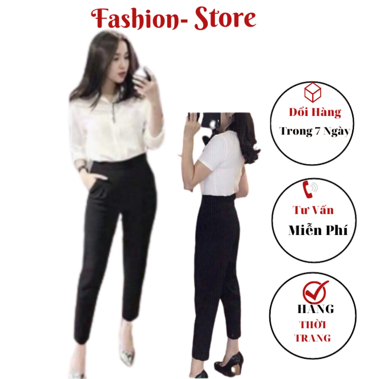 [HÀNG THIẾT KẾ+Qùa 5k] Quần Baggy Nữ Cạp Chun Sau, Dáng Quần Công Sở Cạp Cao, Fashion-Store FA04, Chất Vải Siêu Mềm Mịn, Form Dáng Công Sở Đẹp, Tặng Lơ Tóc 5k