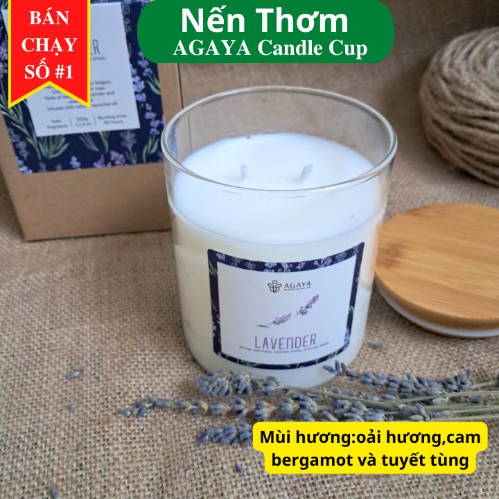 Nến Thơm cao cấp Candle Cup AGAYA - Mùi LAVENDER