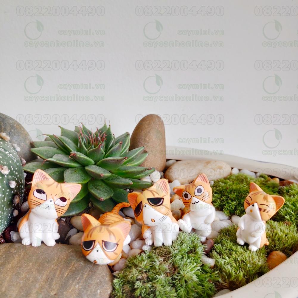 Mèo con may mắn - Phụ kiện trang trí Terrarium