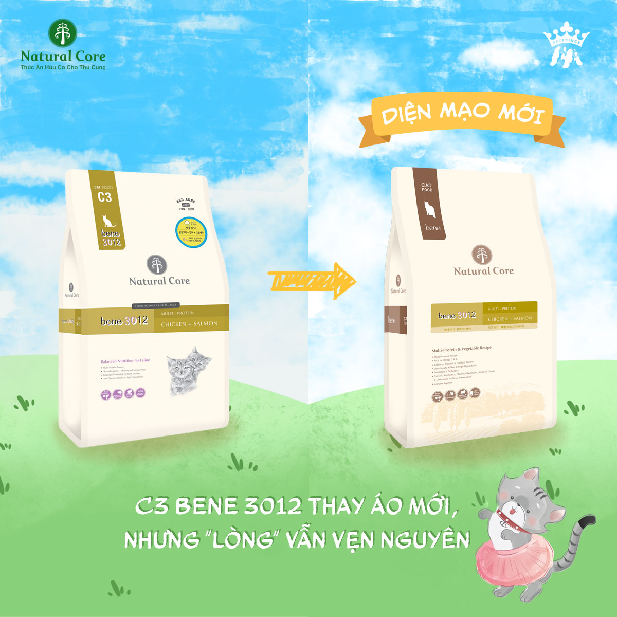 [10kg] natural core cat food