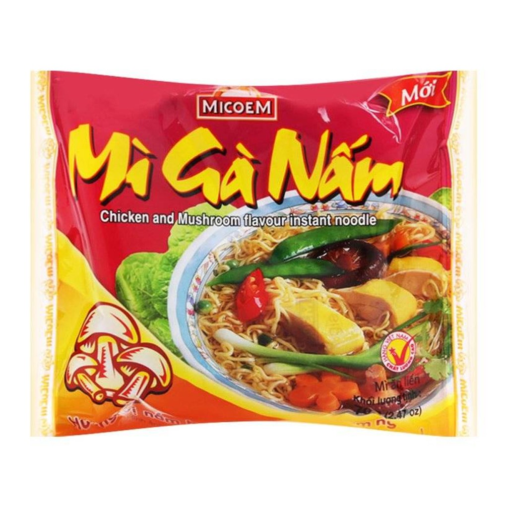 Combo 10 Gói Mì Gà Nấm Micoem
