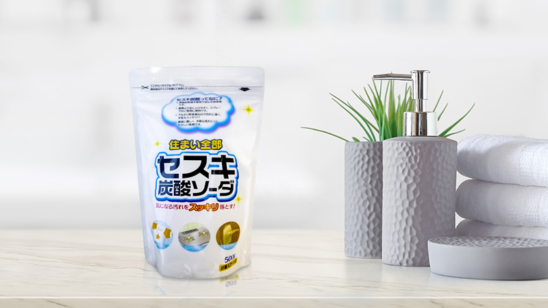 Bột baking soda Sesuki 500g (tẩy trắng) Rocket - Nội địa Nhật Bản