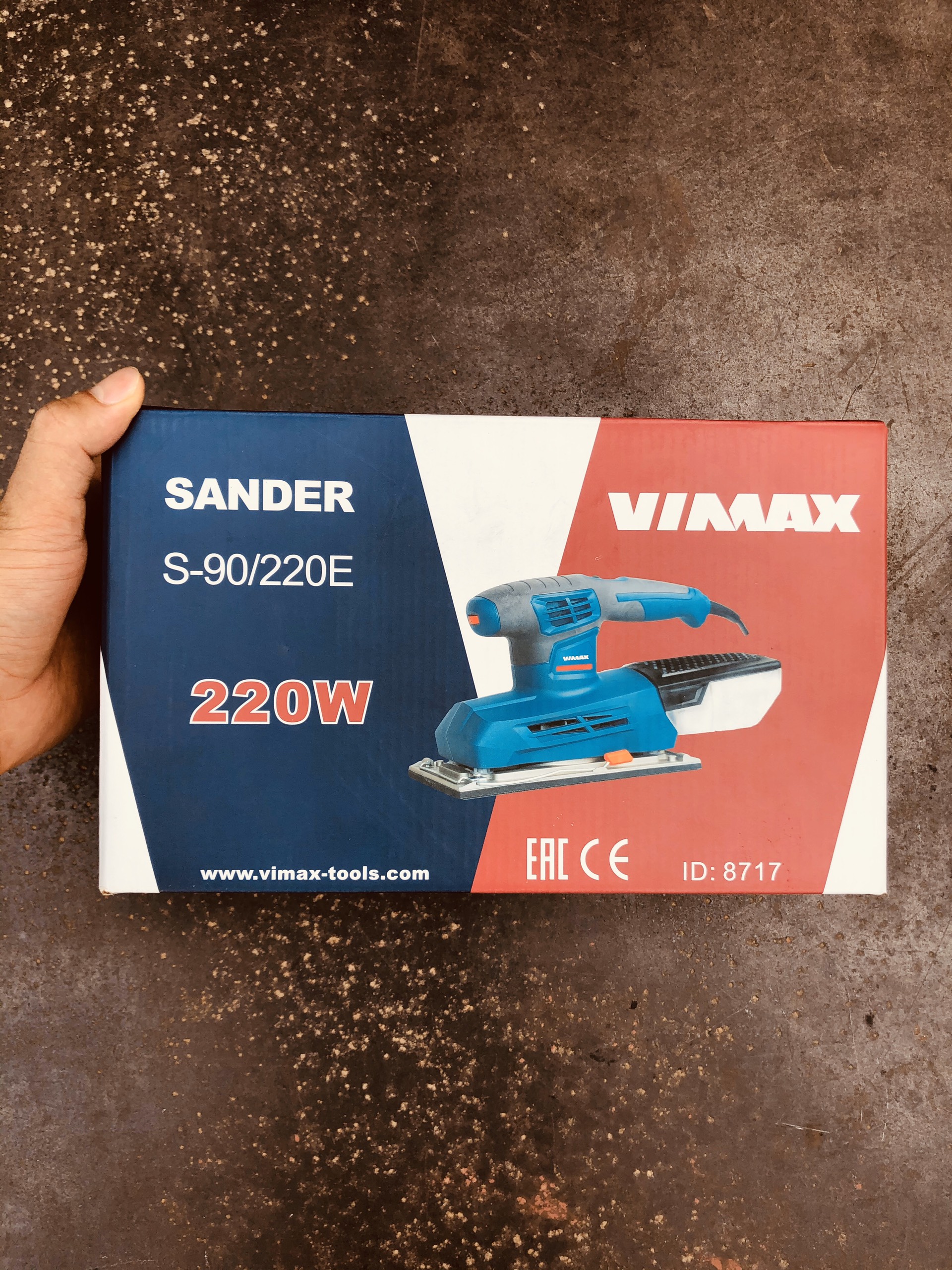 Máy trà nhám - Máy trà nhám tường - Máy đánh nhám VIMAX S90/220E