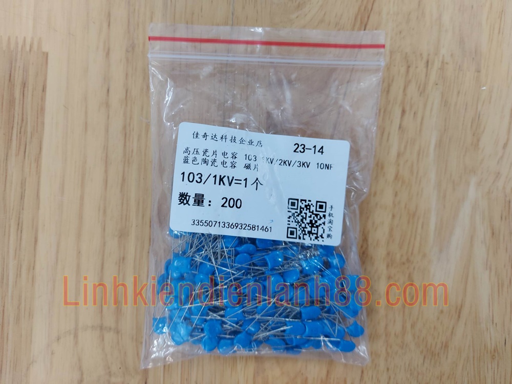 (20c) Tụ cao áp 103k /1KV Mới chính Hãng .