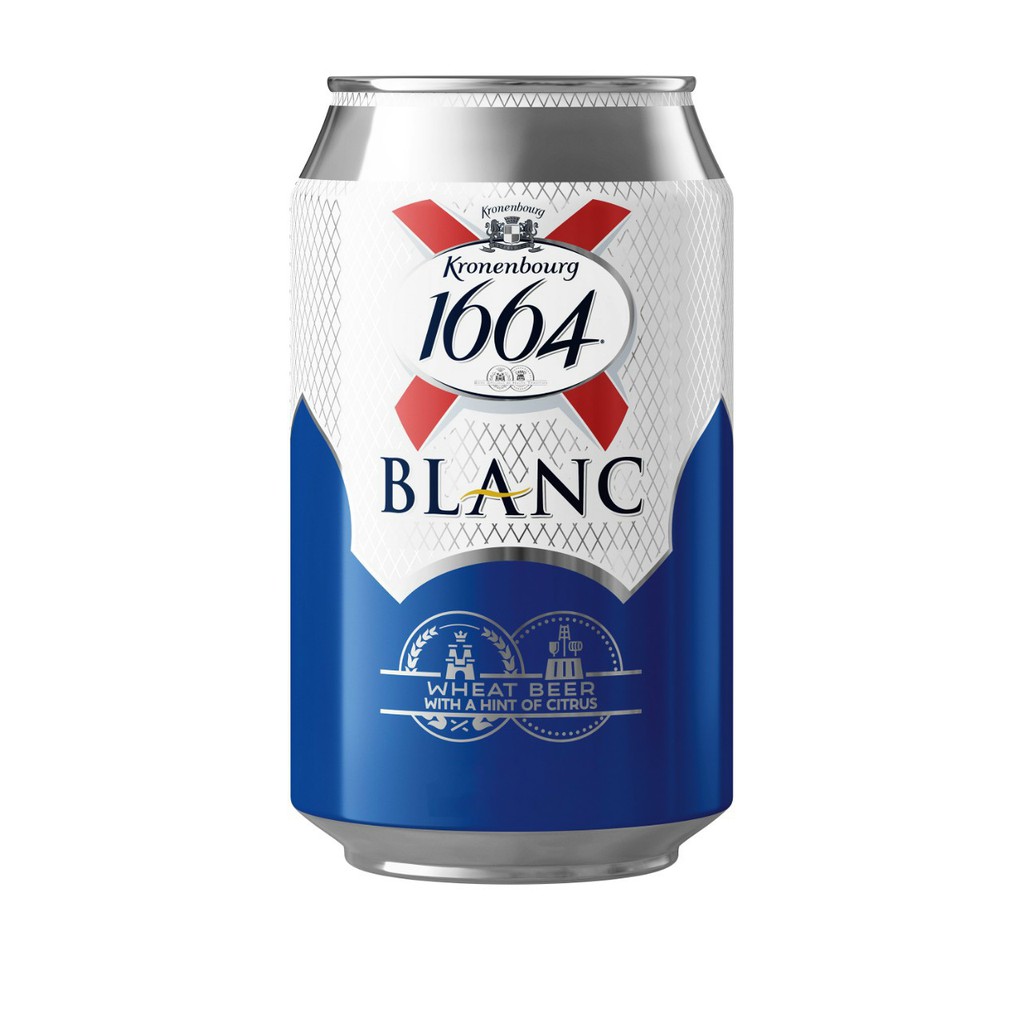 Bia 1664 Blanc - Thùng 24 Lon 330ml