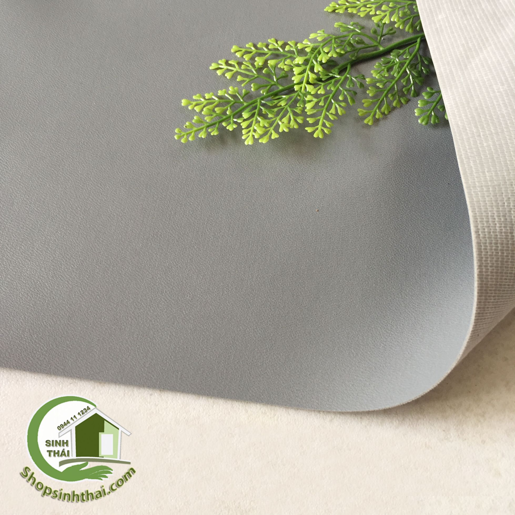 [HCM]Phông nền chụp hình ảnh bằng vải giả da PVC màu xám có vân vải da may túi làm dép bọc ghế sofa [1m x khổ 140cm]