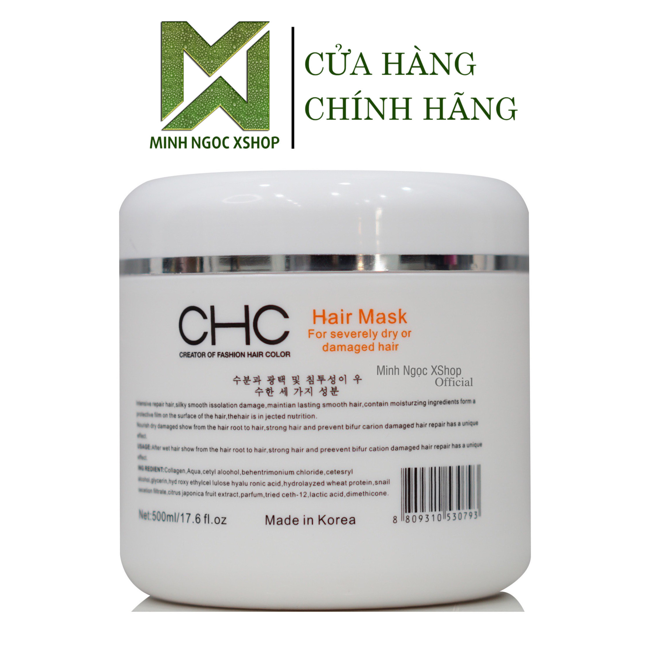 Kem ủ tóc phục hồi trẻ hóa tóc CHC GOCOLOR hàn quốc 500ML