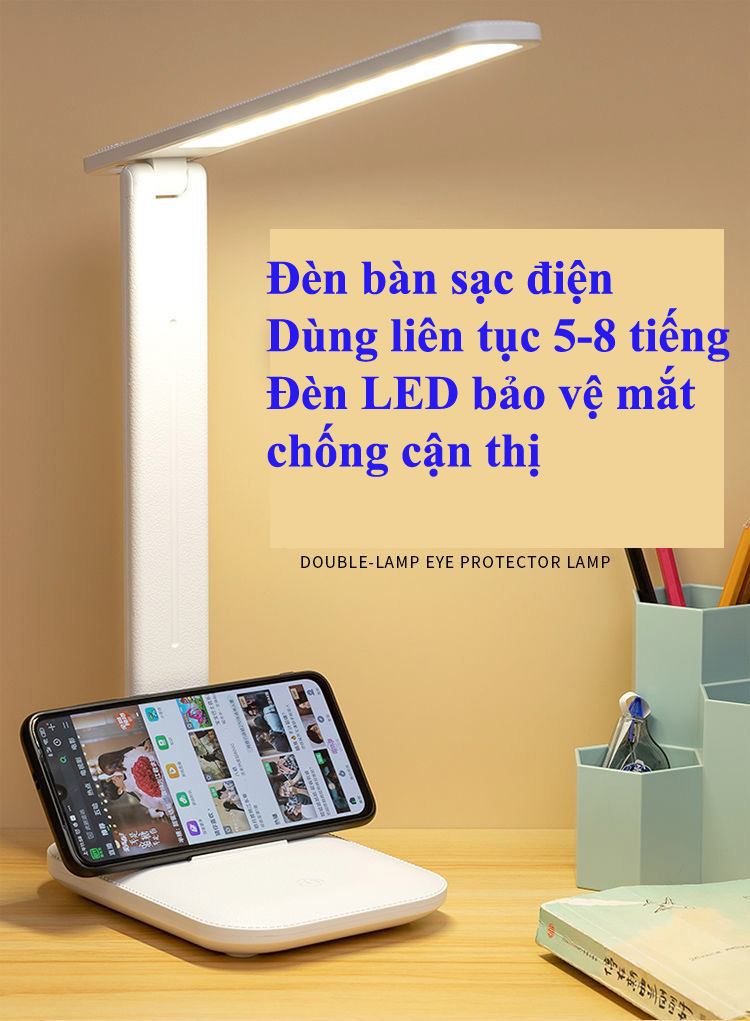Pacific Smart Folding Learning Bảng ánh sáng Đọc bảo vệ mắt dẫn ánh sáng USB Desktop sạc