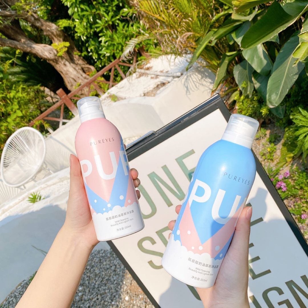 Sữa tắm dạng bọt Pureyes dưỡng trắng da (PE69)