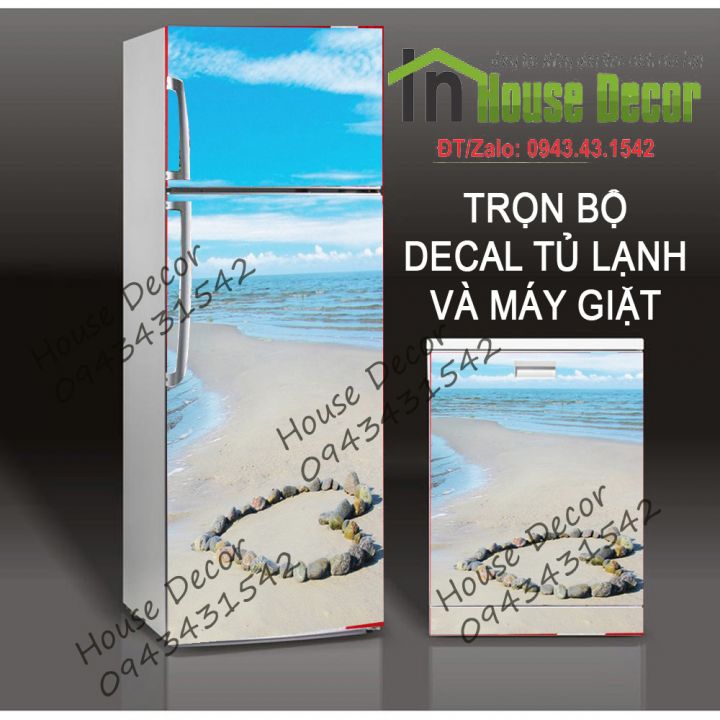 Decal Dán Tủ Lạnh - Chống Thấm Nước - Chất Liệu Decal Bóc Dán - Phù Hợp Mọi Loại Tủ - TL 83 - Decal dán tủ lạnh kệ tường tủ quần áo, decal dán, giấy dán, trang trí nội thất, giấy dán nội thất, trang trí nhà cửa