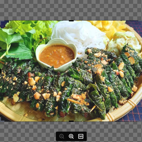 1 khay bò cuộn lá lốt 500gram / bò lá lốt .
