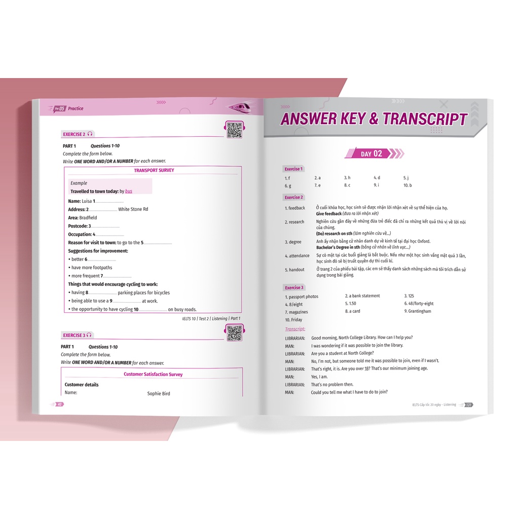 Sách IELTS Cấp Tốc - 20 Ngày Listening (Bộ sách đầu tiên giúp giảm 2/3 thời gian ôn thi) - Megabook