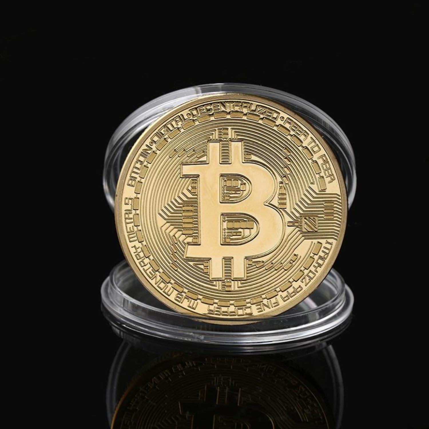 [HÀNG XỊN] Đồng Xu Bitcoin Mạ Vàng 24K