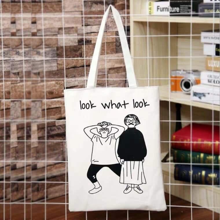[Túi tote] Túi vải Look what look DTR0419