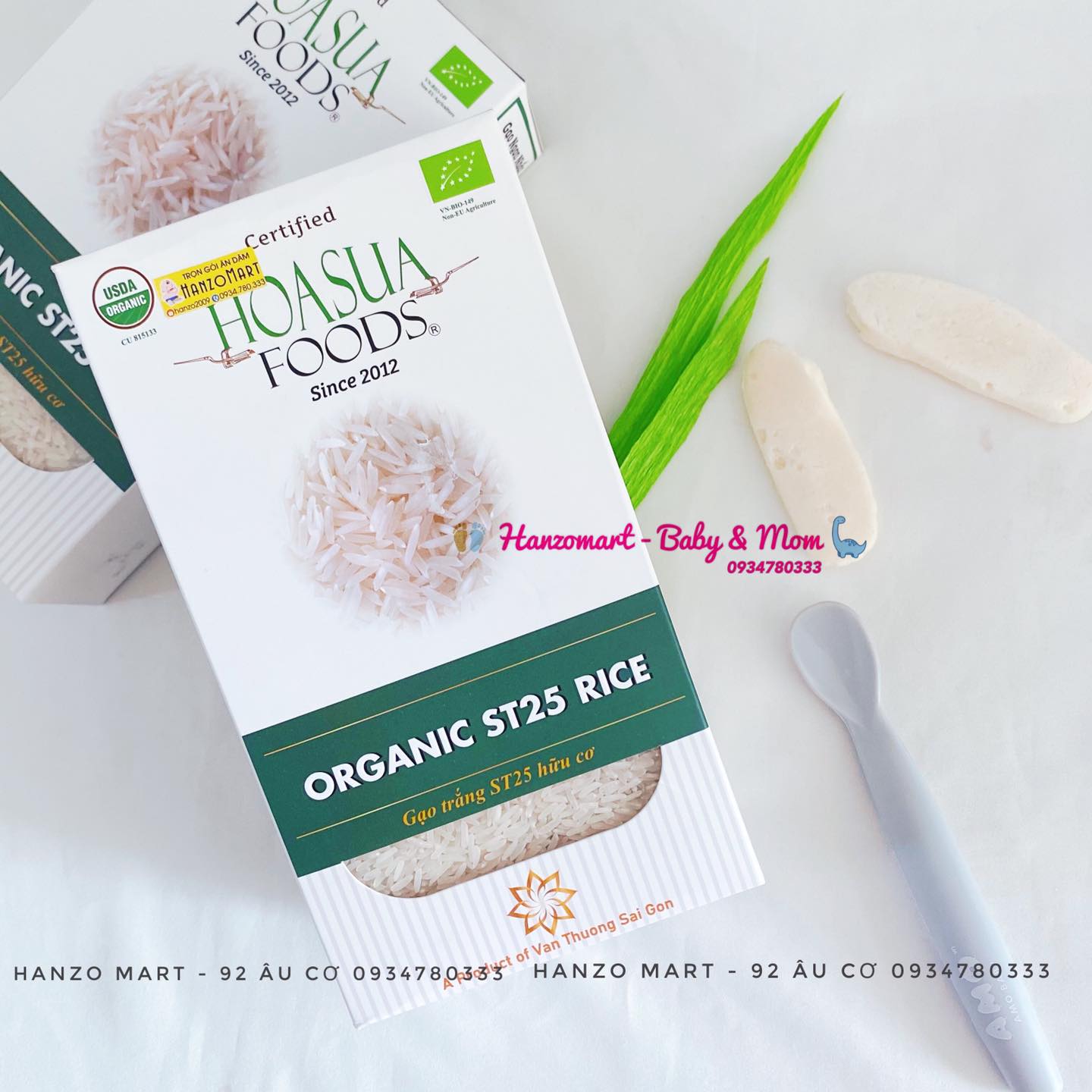 Gạo hữu cơ Hoa Sữa ST25 chế biến ăn dặm cho bé