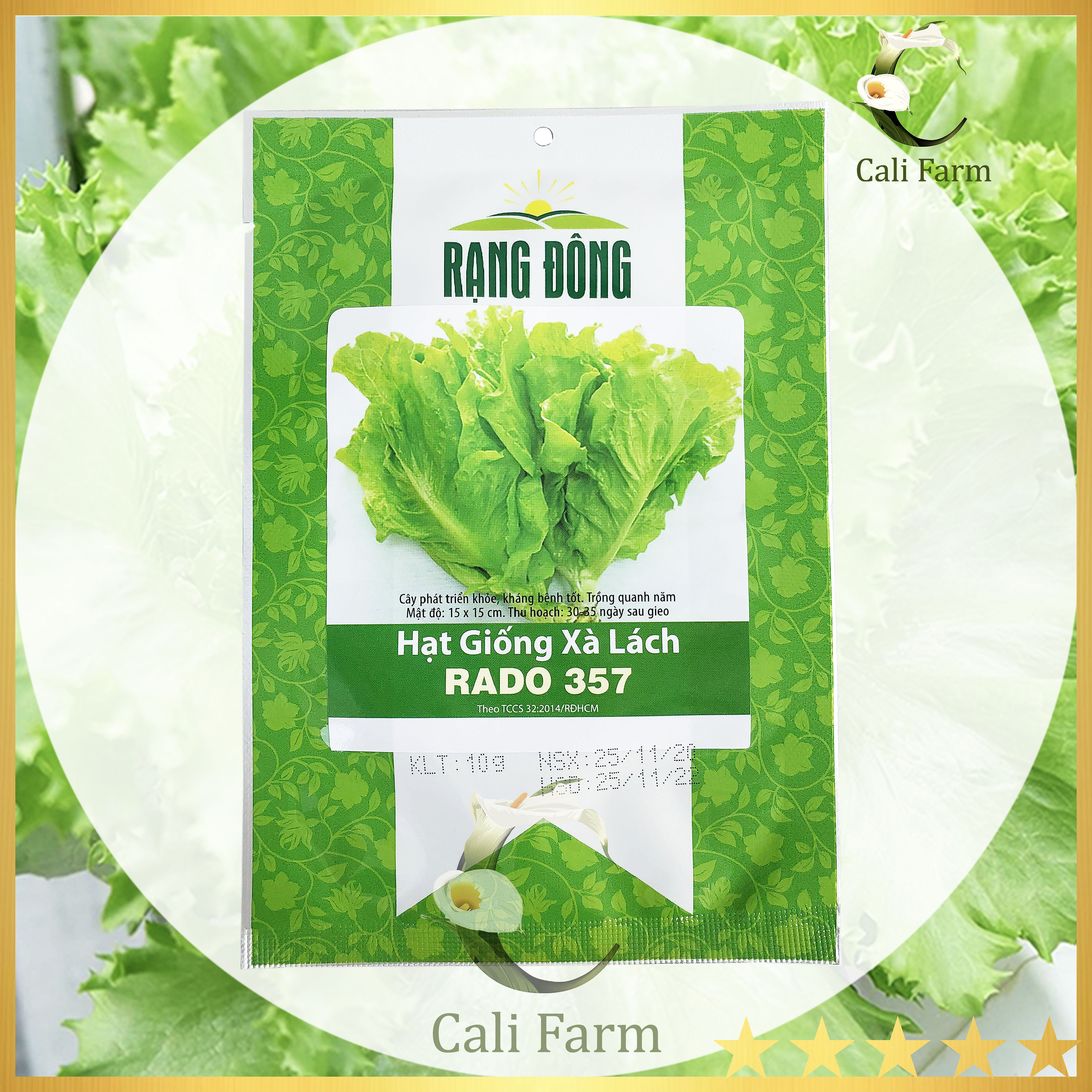 Hạt Giống Xà Lách Rado 357 (10gr)
